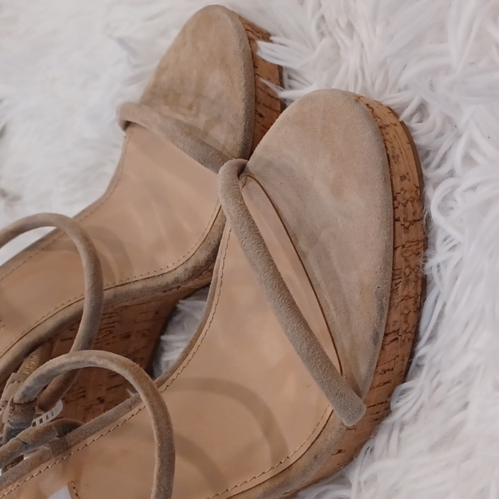 NEW Steve Madden® Udell Cork Wedge Sandals, Tan, Size 9, 9.5 & 10 👠 - Picture 5 of 12